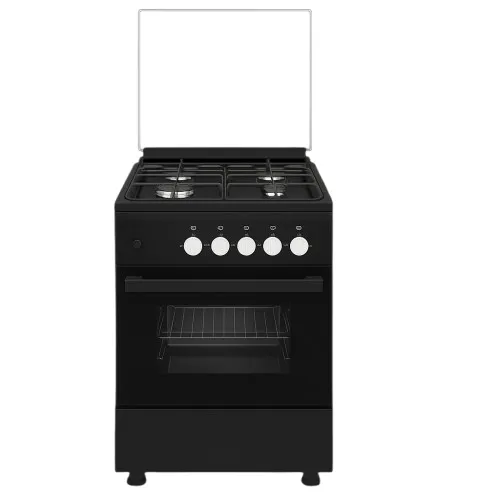 Gazinière gaz 4 feux Belford BF60N noire