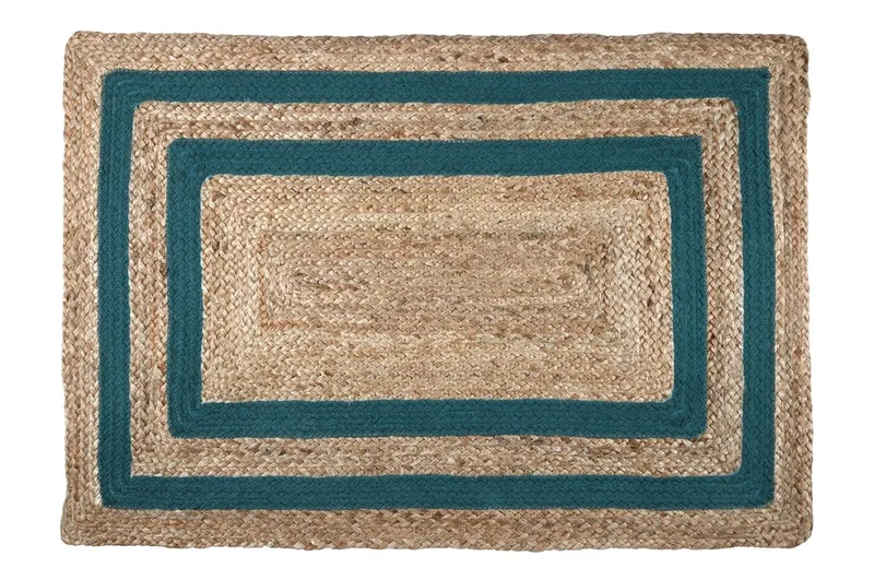 Tapis berry 60X90 cm emeraude 80%JUTE 20%CO