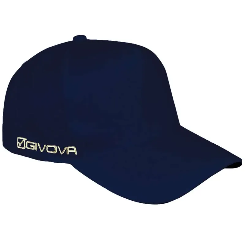 Casquette Givova 5 panneaux coton bleue