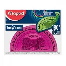 Rapporteur 180° flexible base 10 cm Twist'n Flex