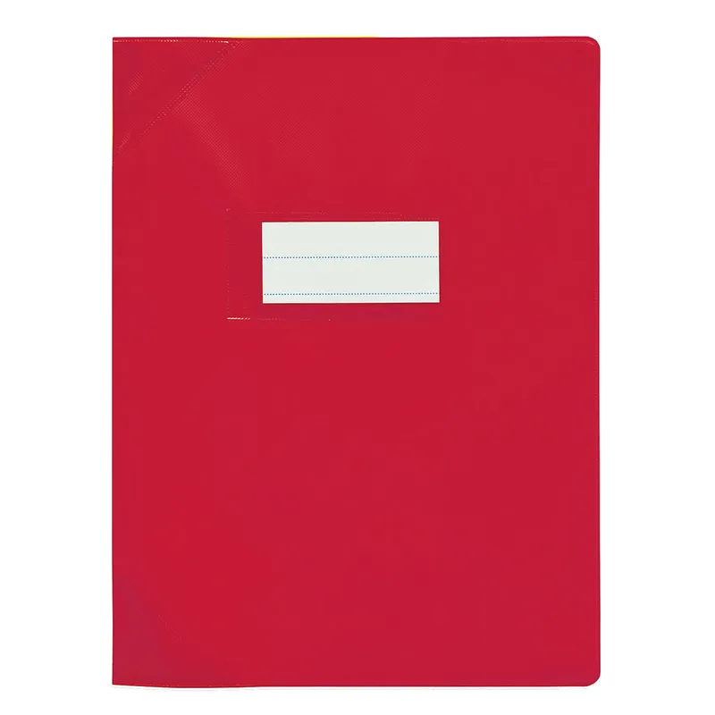 Protège-cahier A4 PVC 120 rouge Oxford Styl'SMS