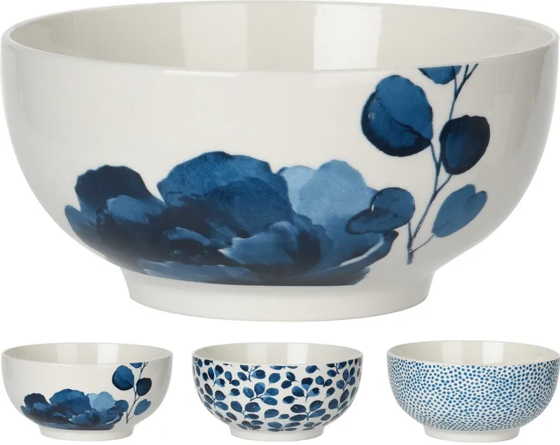 Bol new bone porcelaine 4ASS