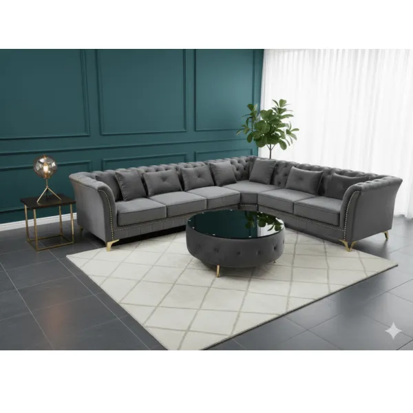 Salon angle r3067b gris