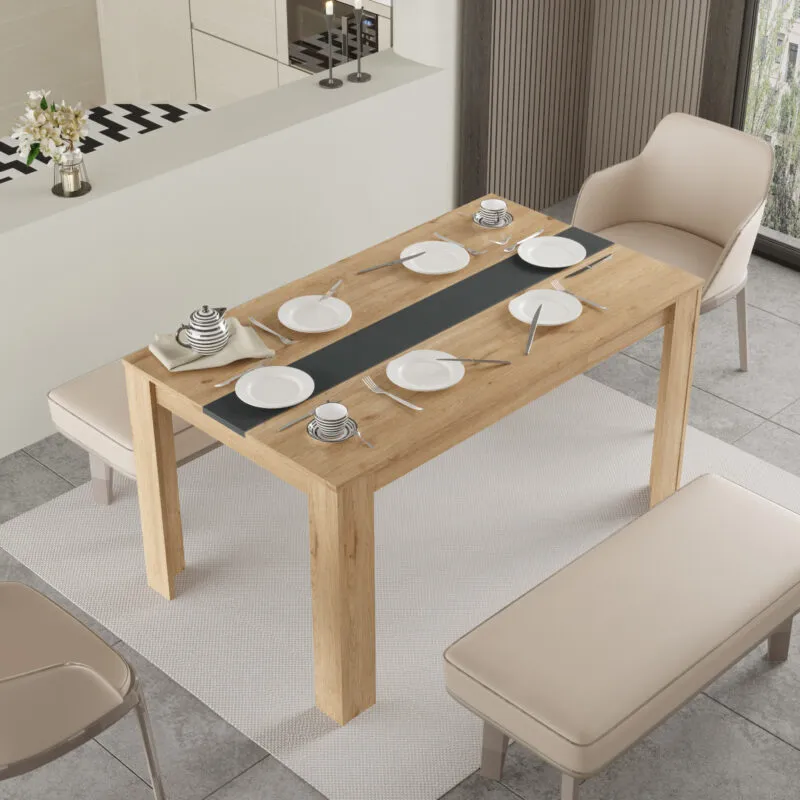 Table à manger rectangulaire 140×80 cm – FR-22-SA-TABLE