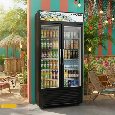 Réfrigérateur vitrine double 565 L