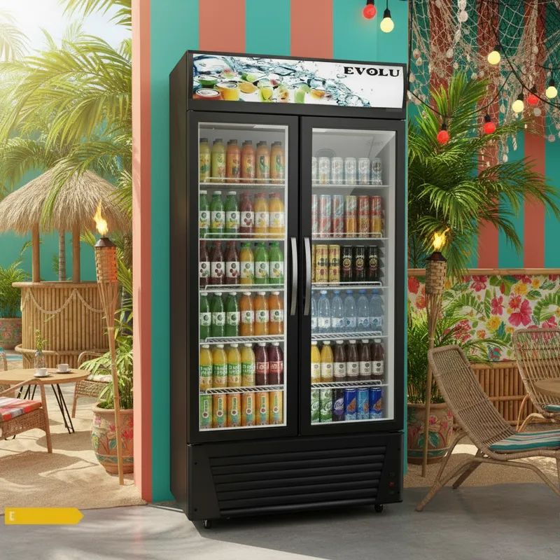 Réfrigérateur vitrine double 565 L
