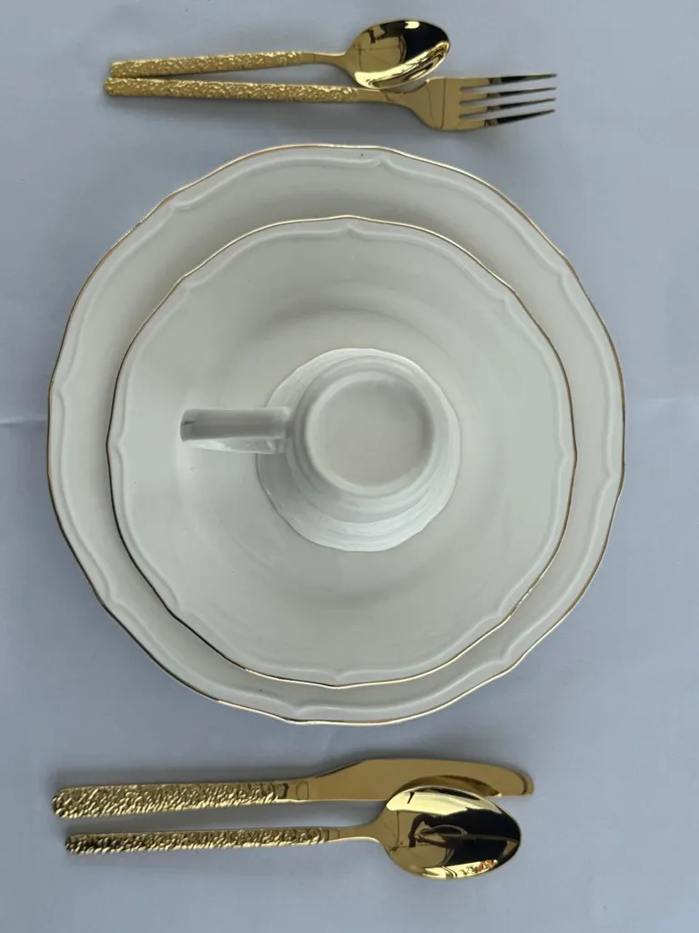Set assiette floral 18 pièces
