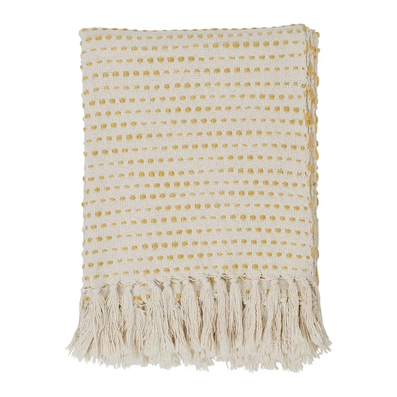 Plaid courba jaune 170X130CM