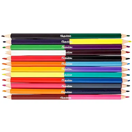 12 crayons de couleur bicolores Esquisse (24 teintes)