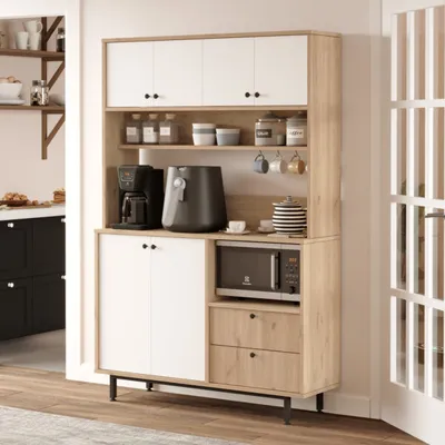 Meuble cuisine re5-sw chene blanc