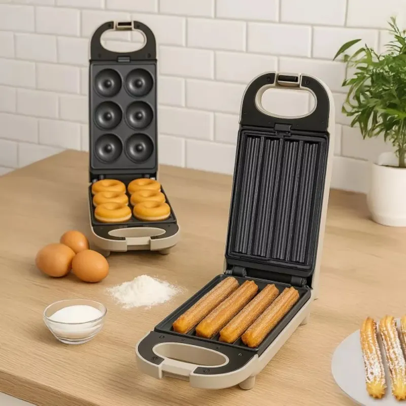 Appareil de cuisson donuts et churros 2-en-1
