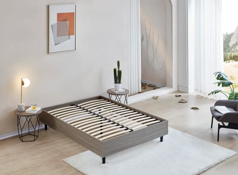 Lit complet avec sommier intégré – 140 cm