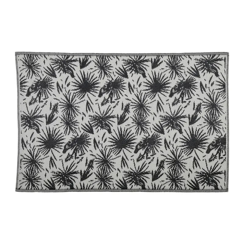 Tapis palmea noir+ecru 180X120