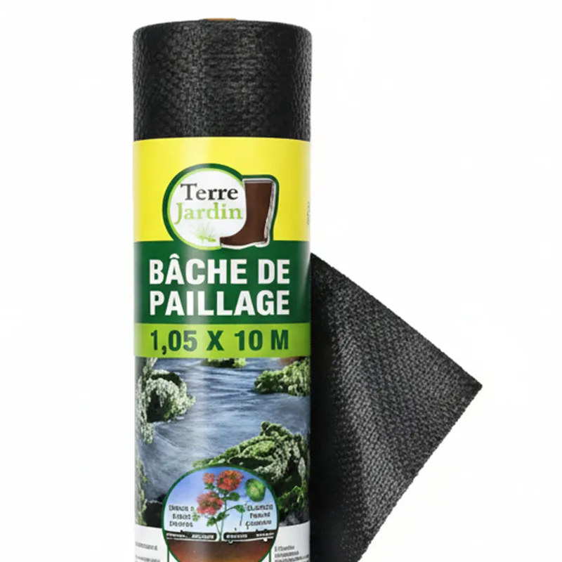 Bâche de paillage 1,05 x 10 m – Protection sol jardin