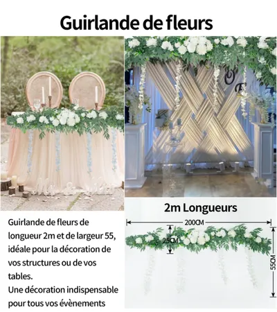 Fleur pour arche 2mx0.55