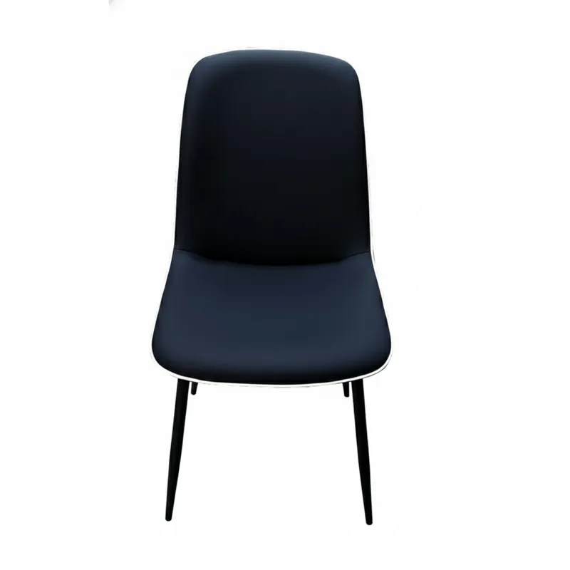 Chaise noire H87×L45×P54 cm