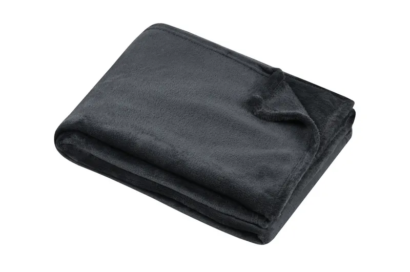 Plaid stanford 130X160 anthracite - 100% pe