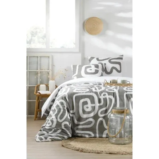 Parure housse de couette pinto naturel 260X240