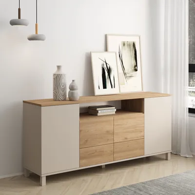 Buffet 2 portes et tiroirs – 180 × 82 cm – MD5-CS-BUFF