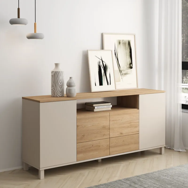 Buffet 2 portes et tiroirs – 180 × 82 cm – MD5-CS-BUFF
