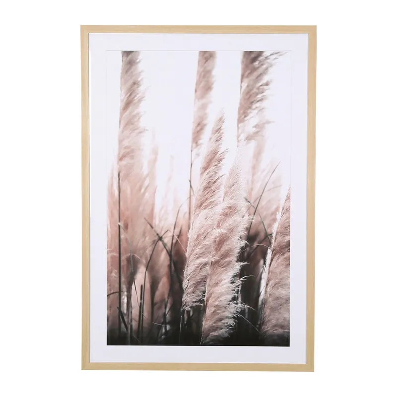 Cadre deco pampa naturel 62X92