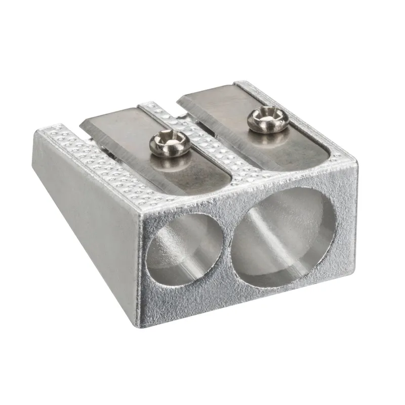 Taille-crayon duo aluminium 2 usages