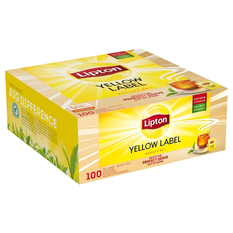 Thé noir Lipton Yellow Label 100 sachets