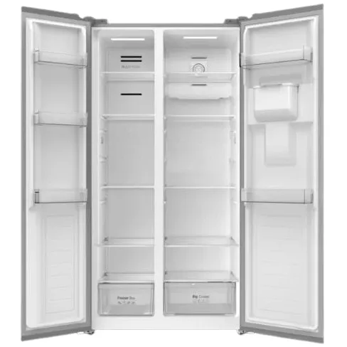 Réfrigérateur américain 541 L Belford gris anthracite distributeur d'eau