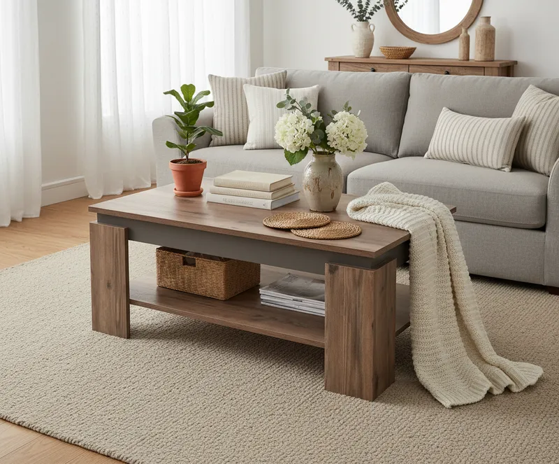 Table basse Kaernten – design sobre pour salon