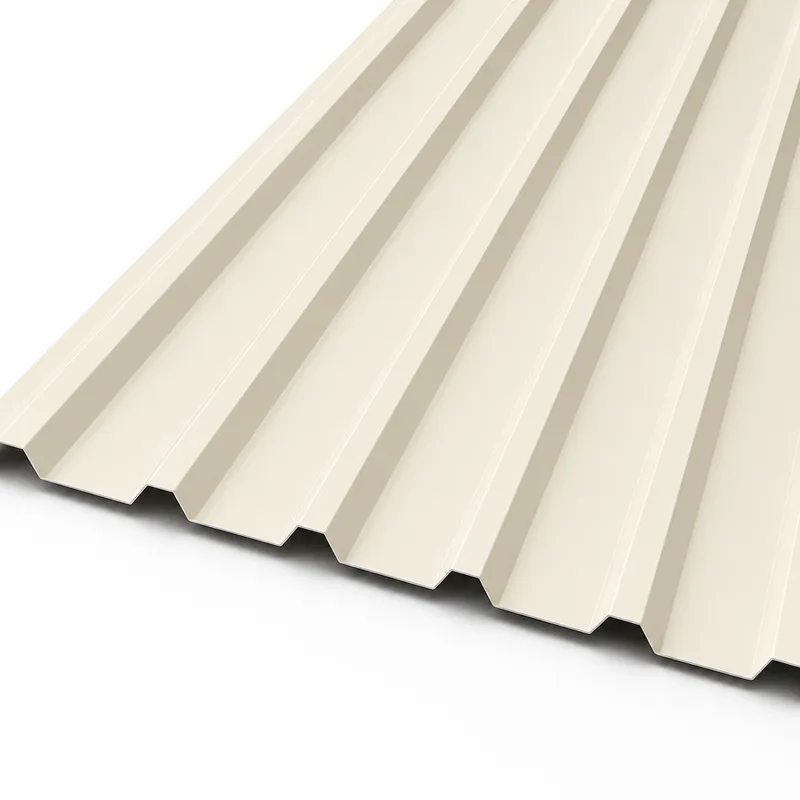 Tole Toiture Nervuree AZ90 0.75X900X4500 Cream