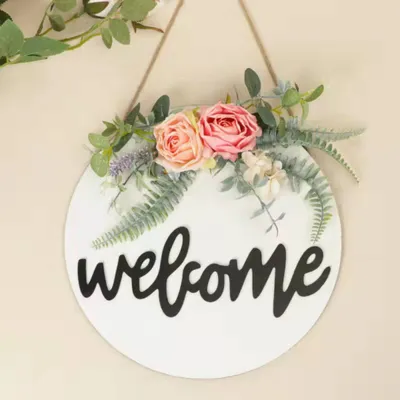 Deco fleur bride/welcome/triangle/rond