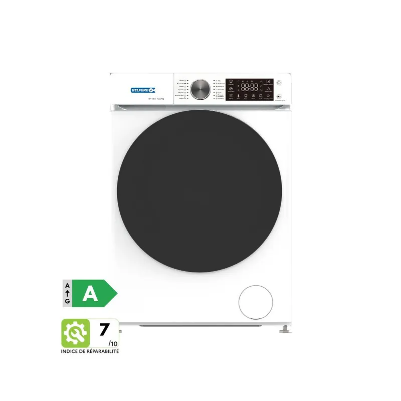 Lave-linge frontal 12 kg Belford BF1255 1400 tr/min Blanc