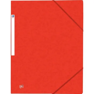 Chemise à rabats à élastiques avec étiquette, rouge