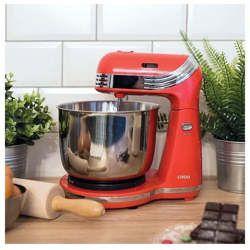 Robot pâtissier Livoo 3L 250W Rouge