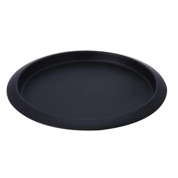Plateau inox 35X2.5CM noir