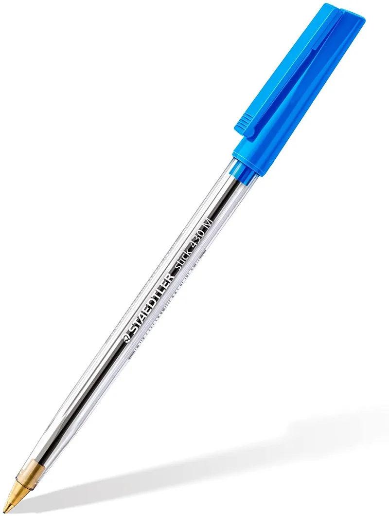 Stylo bille bleu pointe moyenne 430 M Stick – Staedtler