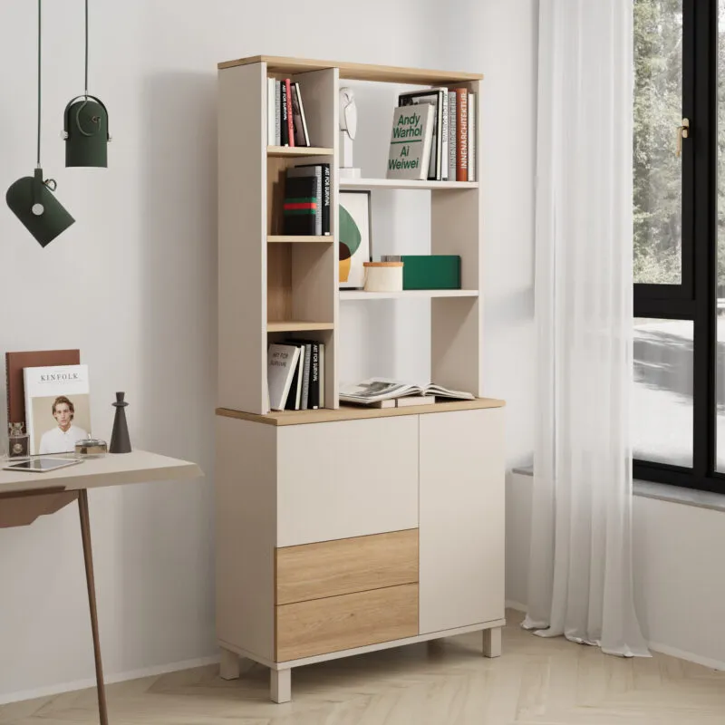 Bibliothèque 6 cases – 85×188 cm – MD6-CS-BIBL
