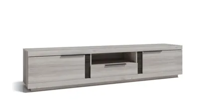 Meuble TV 196×53×42 cm – Grand plateau, design épuré – LISA-TV