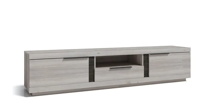 Meuble TV 196×53×42 cm – Grand plateau, design épuré – LISA-TV