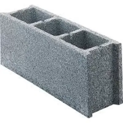 Bloc parpaing 15×20×50 cm – 3 trous