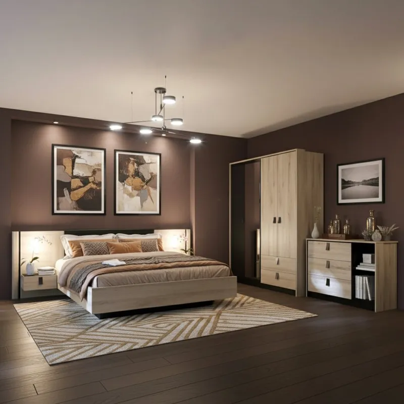 Chambre complète – lit 160×200 cm – KIERAN