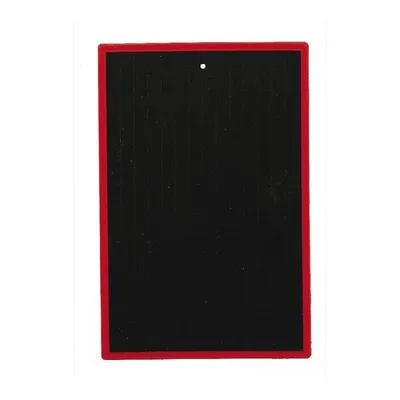 Ardoise plastique 16 X 24 cm 1 face quadrillee – 1 face unie Noire