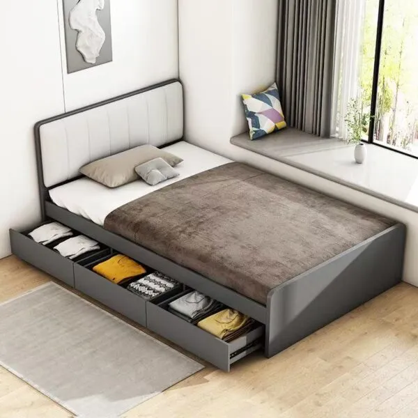 LIT AVEC RANGEMENT 140X190 XZH046 – 3152