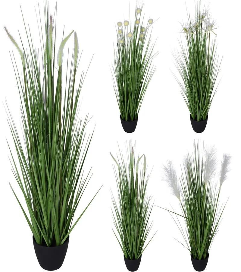 Plante artif. en pot 4ASSORTI dessin