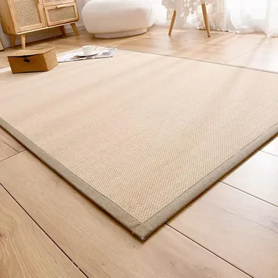 Tapis carre en jute antiderapant 220X260CM