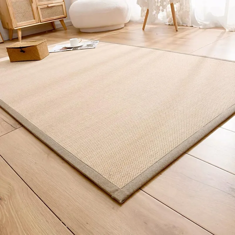 Tapis carre en jute antiderapant 220X260CM