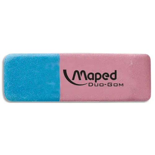 Gomme Duo Gom Medium 2 usages crayon et encre