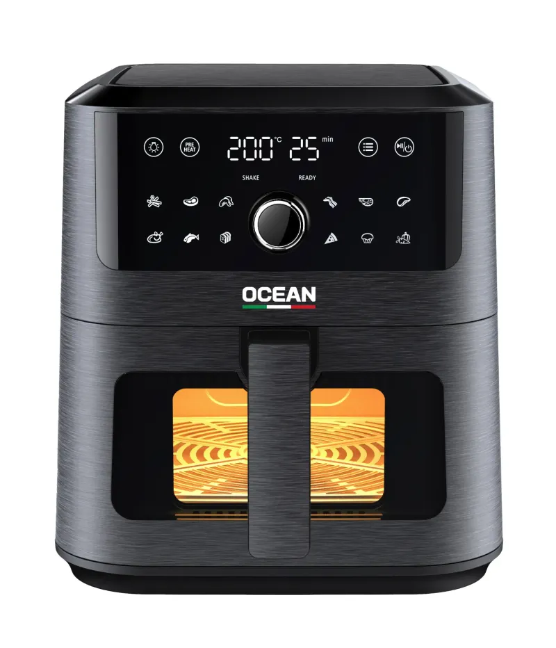Friteuse à air chaud digitale 5,5 L – 1700 W – Noir – OCAFK1755DWN