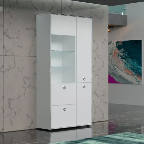 Vitrine Infinity au design épuré 95×37×192 cm