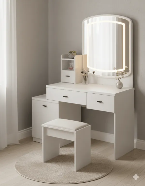 Coiffeuse 390 LED 80×40×115,5 cm